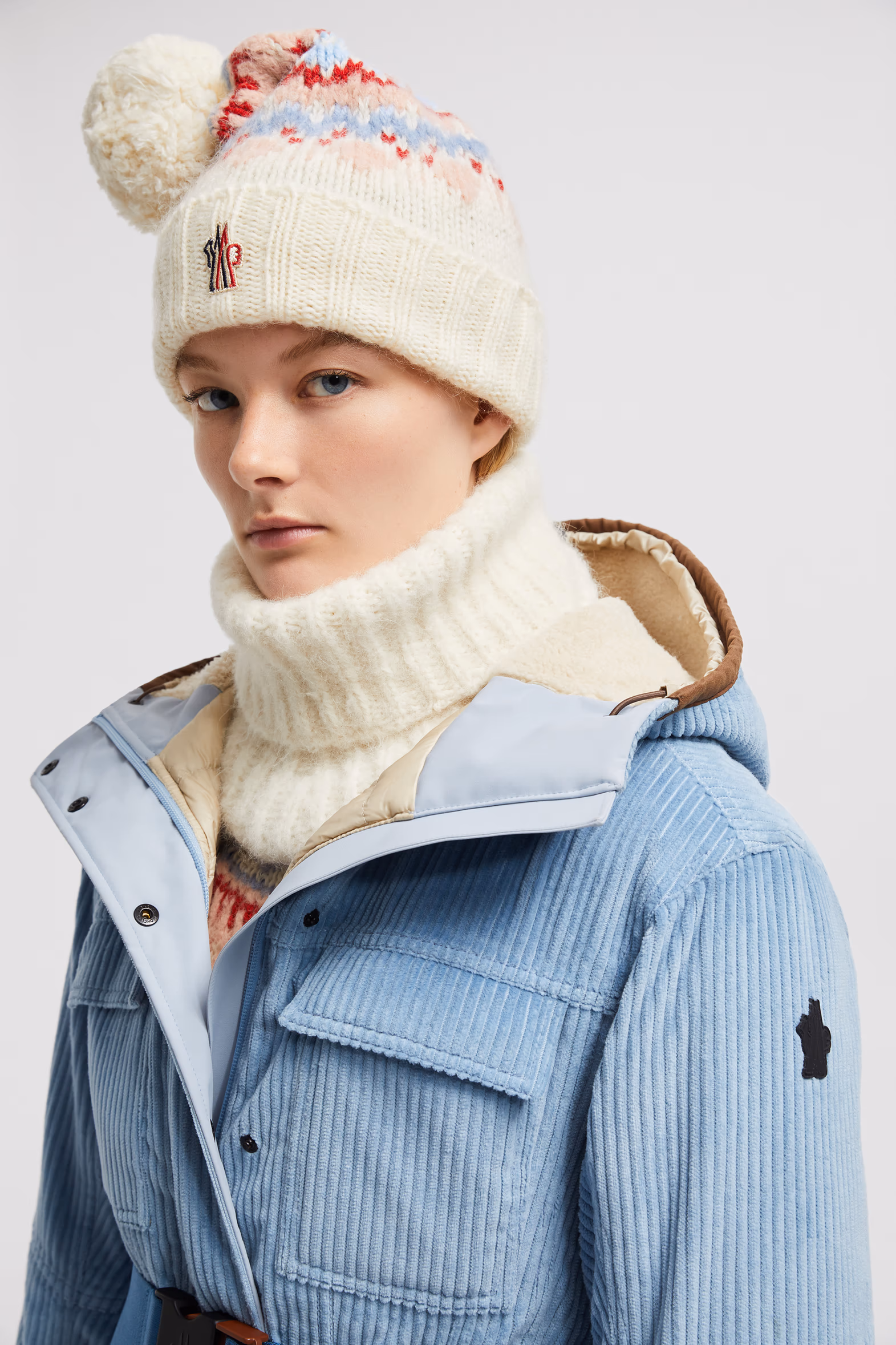 Gorro de lana, mohair y alpaca Mujer Multicolor Moncler 2